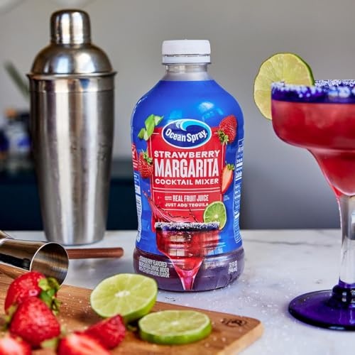 Ocean Spray Strawberry Margarita Cocktail Mixer, Drink Mixer Made with Real Fruit Juice, 32 Fl Oz Bottle (Pack of 1) thumbnail