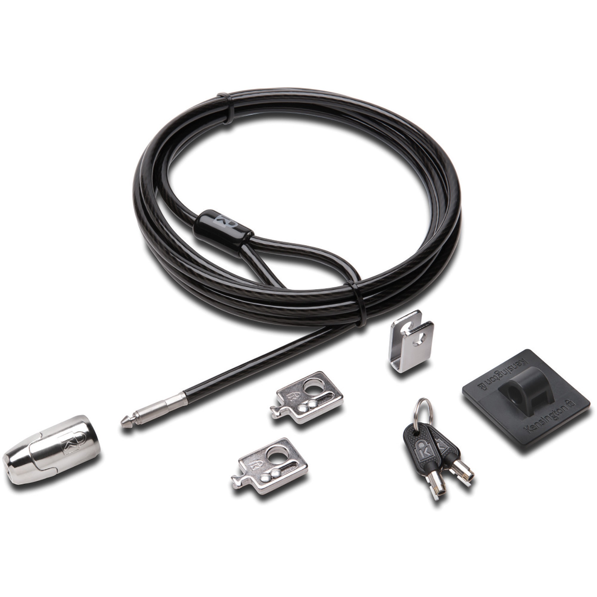 Acco BrandsÂ® Desktop and Peripherals Locking Kit 2.0  8ft Carbon Steel Cable