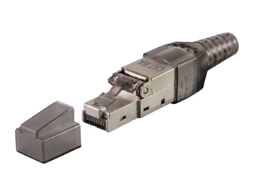 Monoprice Entegrade Series Cat6A RJ-45 Field Connection Modular Plug Shielded for 23/24AWG Cable 10 Pack (124758)