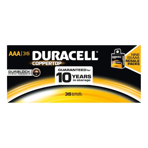 Duracell Coppertop Alkaline AA Batteries for Resale (36 Pk.)