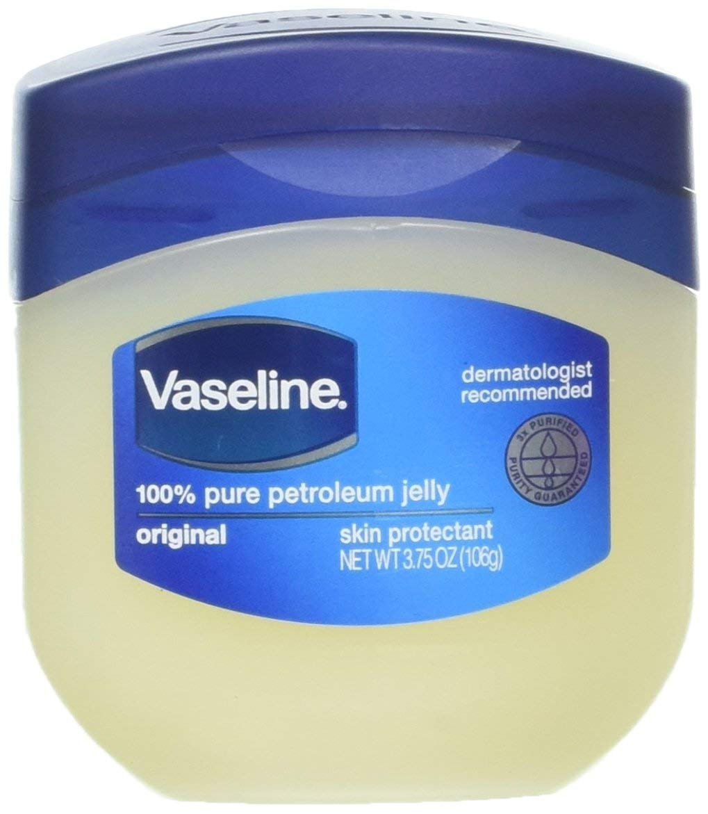 Vaseline 100% Pure Petroleum Jelly Original Skin Protectant  3.75Oz  2-Pack