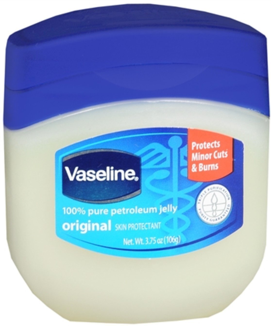Vaseline 100% Pure Petroleum Jelly Original Skin Protectant  3.75Oz  9-Pack