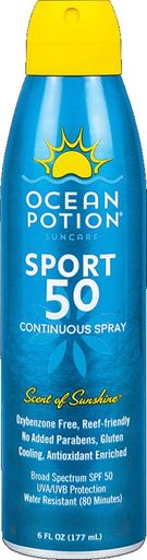 Ocean Potion Sunscreen Spray, SPF 50 6 Oz (Pack of 3)