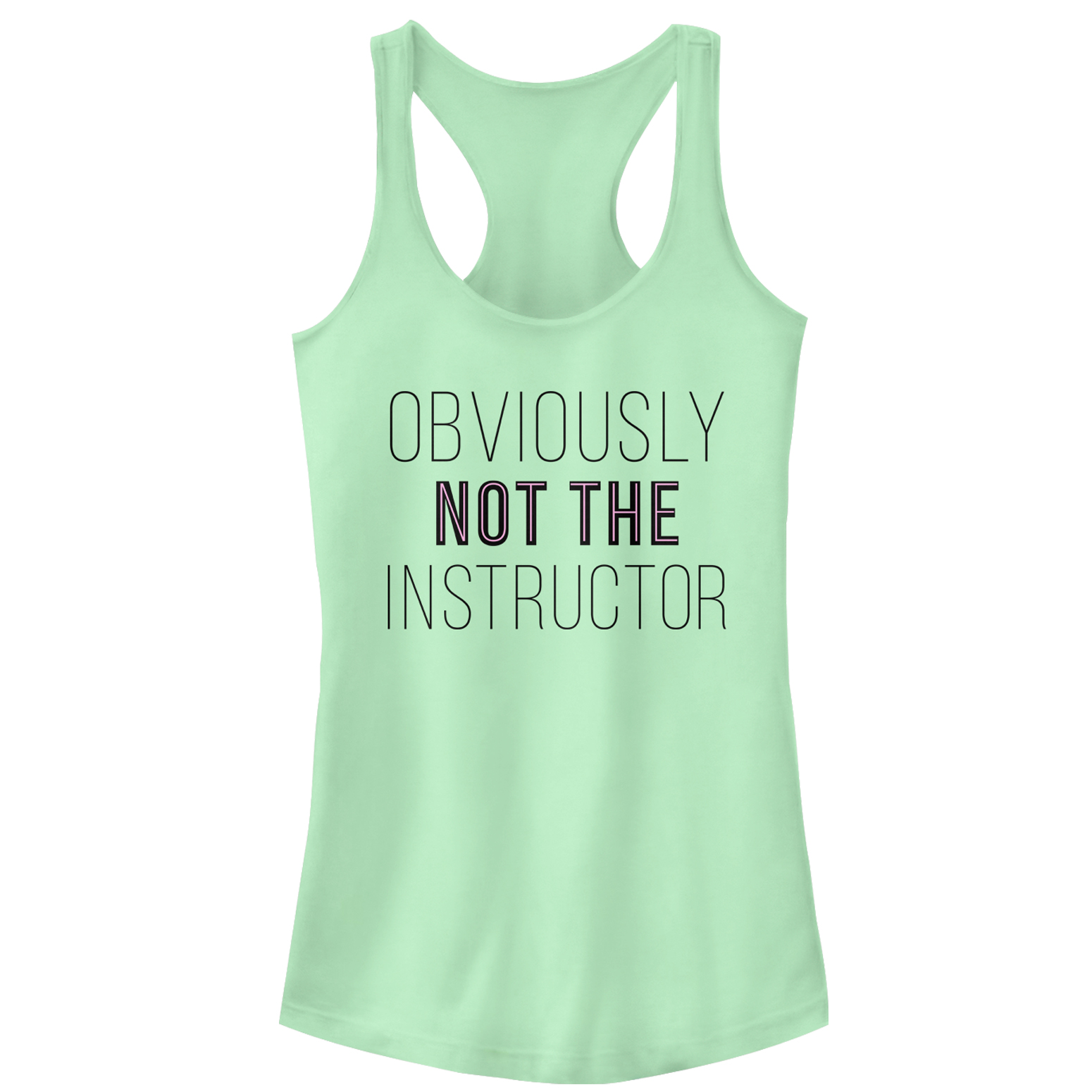 Fifth Sun Women's Tank Tops MINT - Mint 'Not the Instructor' Tank - Women & Juniors
