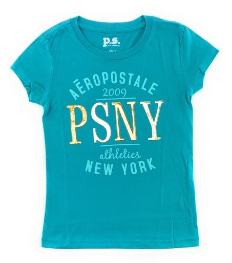 Aeropostale Girls Graphic T-Shirt 4 White 4723