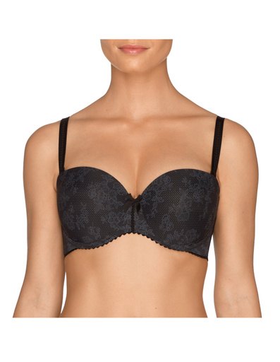 Prima Donna Women's Divine Padded Strapless Bra in Black (026-2658) | Size 40F | HerRoom.com