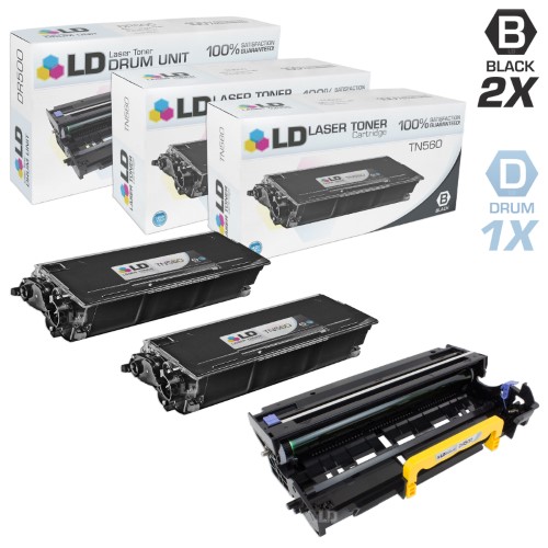 LD © Compatible Brother TN560 / TN530 & DR500 (2 Toner & 1 Drum) for DCP-8020, DCP-8025D, DCP-8025DN, HL-1650, HL-1670NLT, HL-1850, HL-1870n.