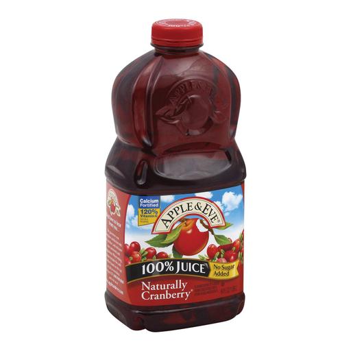 Apple and Eve 100 Percent Juice Naturally Cranberry Juice - Pack of 8 - 64 Fl Oz.