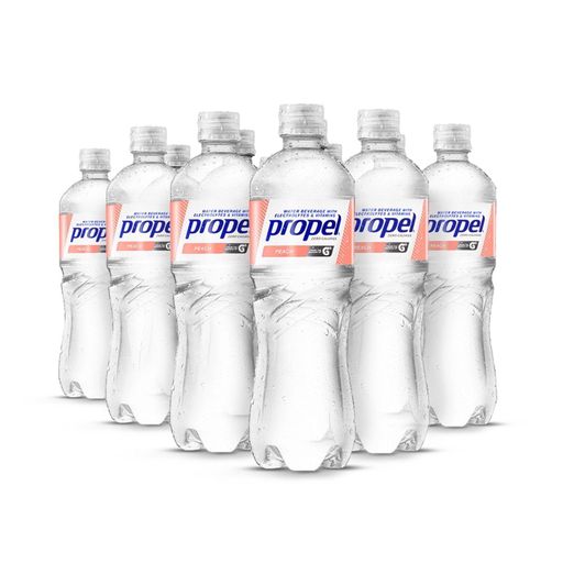 Propel Water Peach Flavored Water with Electrolytes, Vitamins and No Sugar 24.