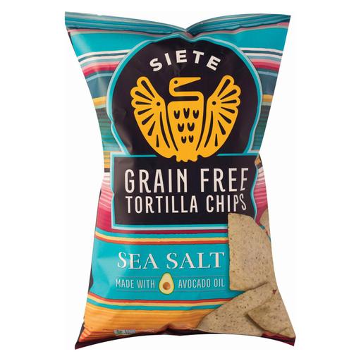Siete Tortilla Chip - Sea Salt - Pack of 12 - 5 Oz