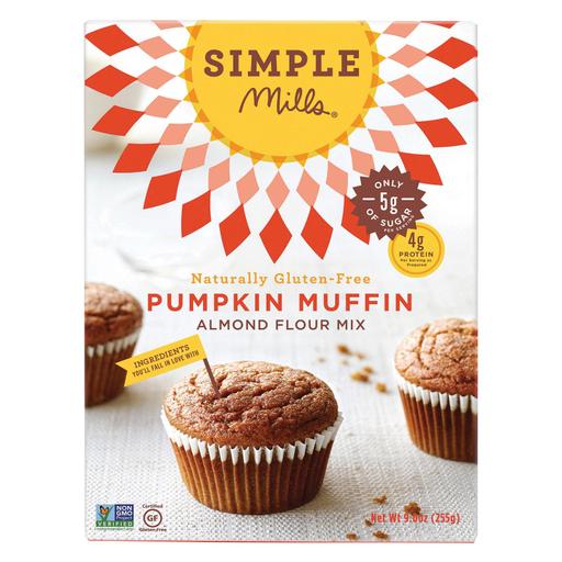 Simple Mills Almond Flour Pumpkin Muffin and Bread Mix - Pack of 6 - 9 Oz.