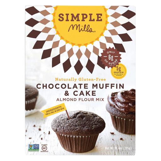 Simple Mills Almond Flour Chocolate Muffin and Cake Mix - Pack of 6 - 10.4 Oz.