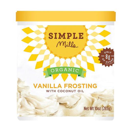 Simple Mills Organic Frosting -vanilla - Pack of 6 - 10 Oz