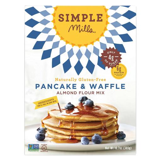 Simple Mills Almond Flour Pancake and Waffle Mix - Pack of 6 - 10.7 Oz.