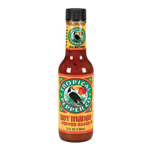 Tropical Pepper Sauce - Hot Mango - Pack of 12 - 5 Fl Oz