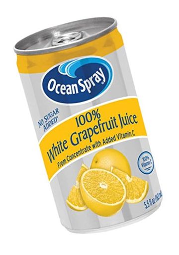 Ocean Spray 100% White Grapefruit Juice, 5.5 Ounce Mini Cans (Pack of 48)