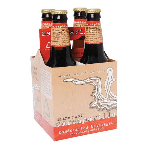 Maine Root Soda - Sarsaparilla - Pack of 6 - 12 Fl Oz.