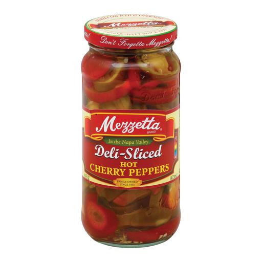 Mezzetta Peppers - Hot Cherry - Sliced - Pack of 6 - 16 Oz