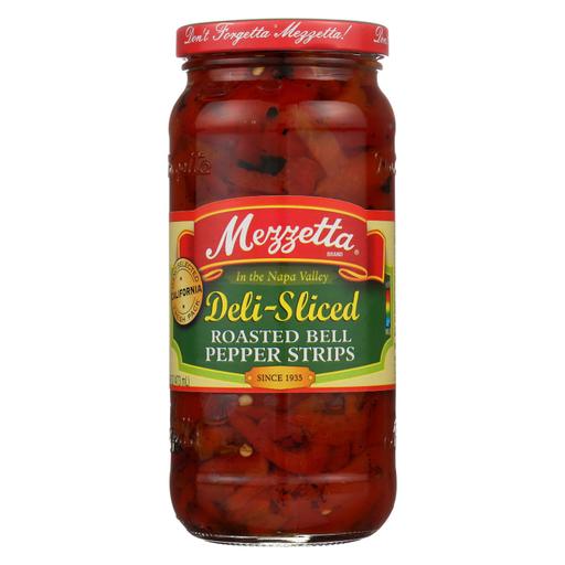 Mezzetta Deli - Sliced Roasted Bell Pepper Strips - Pack of 6 - 16 Oz.