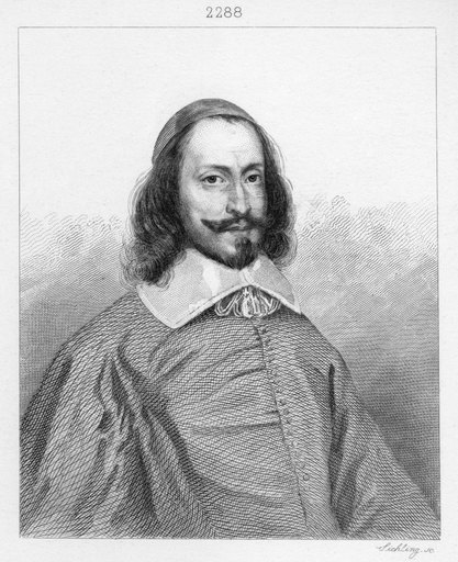 Jean Francois-Paul De Gondi N(1613-1679) Cardinal De Retz and Leader During the Fronde Line Engraving 19Th Century Rolle