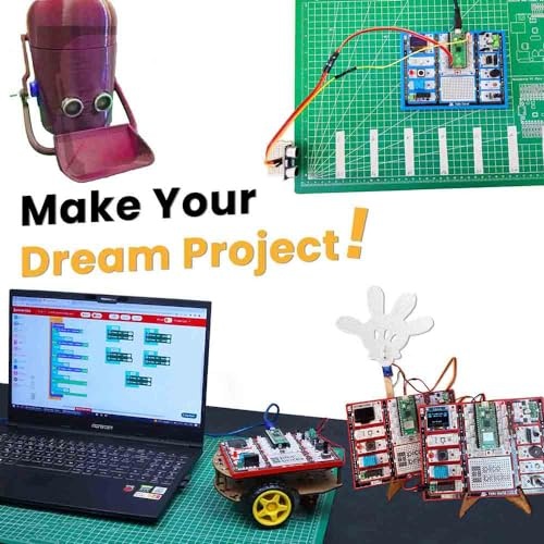 PicoBricks Raspberry Pi Pico W Starter Kit with 12 Detachable Sensors and Extensive Learning Guide, Raspberry Pi Kit, DIY Coding Kit, Raspberry Pi Kit thumbnail