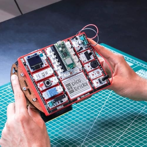 PicoBricks Raspberry Pi Pico W Starter Kit with 12 Detachable Sensors and Extensive Learning Guide, Raspberry Pi Kit, DIY Coding Kit, Raspberry Pi Kit thumbnail