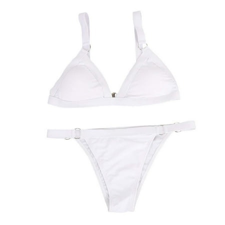 QUYUON Bikini Bathing Suits for Women 2 Piece Beach Swinsuit Bandeau Bandage Bikini Set Push up Brazilian Swimwear Beachwear Swimsuit Style-2289 High 