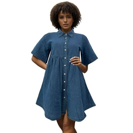 Rrunsv Dresses for Women 2024 Party Women S Casual Loose Long Dress Sleeveless Split Maxi Dresses Summer Beach Dress Blue L