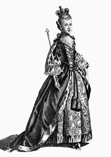 Charlotte Sophia (1744-1818) Nqueen of George Iii of England Copper Engraving C1780 Rolled Canvas Art - (18 X 24)