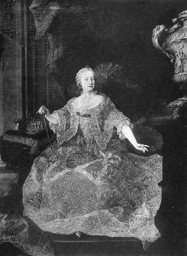 Maria Theresa (1717-1780) Narchduchess of Austria and Queen of Hungary and Bohemia Oil on Canvas 1744 by Martin Van Meytens Rolled Canvas Art - (18 X