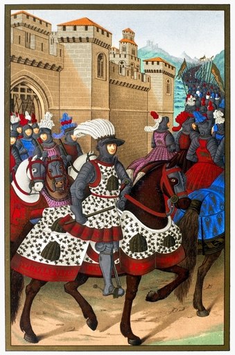 Louis Xii (1462-1515) Nking of France 1498-1515 Louis Xii Leaving Alexandria 24 April 1507 to Suppress a Revolt in the City of Genoa Italy Lithograph