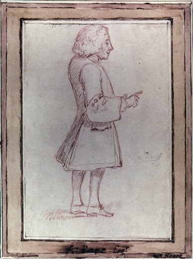 Alexander Pope (1688-1744) Nenglish Poet Red Chalk Drawing C1738-43 by William Hoare Rolled Canvas Art - (18 X 24)