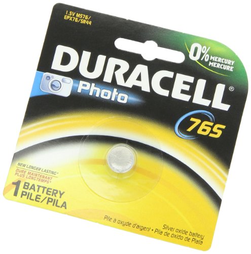 Duracell  DURPX76A675PK09  Medical Alkaline 1.5V Battery - 76A  1 / Pack  Silver thumbnail