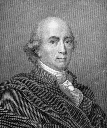Johann Gottfried Von Herder N(1744-1803) German Philosopher and Writer at Age 50 Line Engraving German 19Th Century Roll