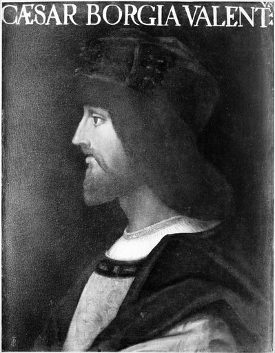 Cesare Borgia (C1475-1507) Nitalian Nobleman and Cardinal Contemporary Painting by an Unknown Artist Rolled Canvas Art -