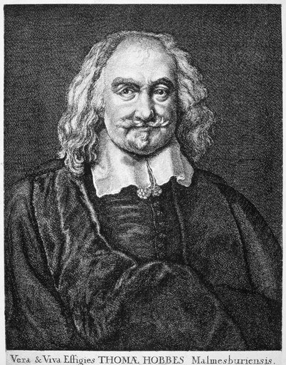 Thomas Hobbes (1588-1679) Nenglish Philosopher Etching 1665 by Wenceslaus Hollar Rolled Canvas Art - (24 X 36)