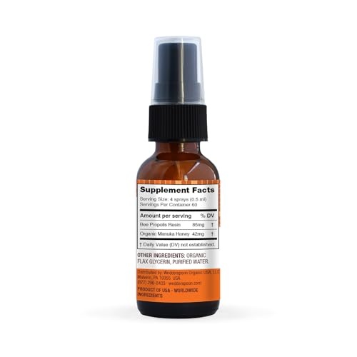 Wedderspoon, Propolis and Manuka MGO 400 Plus Throat Spray, 1 Oz thumbnail