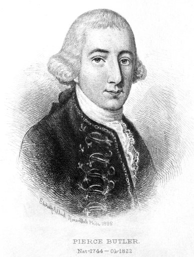 Pierce Butler (1744-1822) Namerican Politican Etching 1888 by Albert Rosenthal Rolled Canvas Art -  (18 X 24)