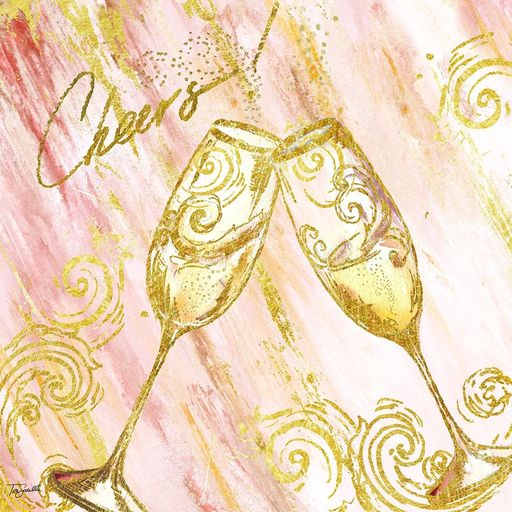 Rose All Day V (Cheers) Poster Print by Tre Sorelle Studios (12 X 12)