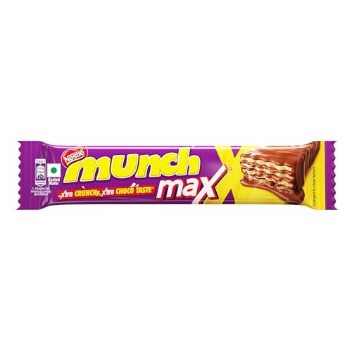 Nestlé Munch Max Chocolate Coated Crunchy Wafer, 42g