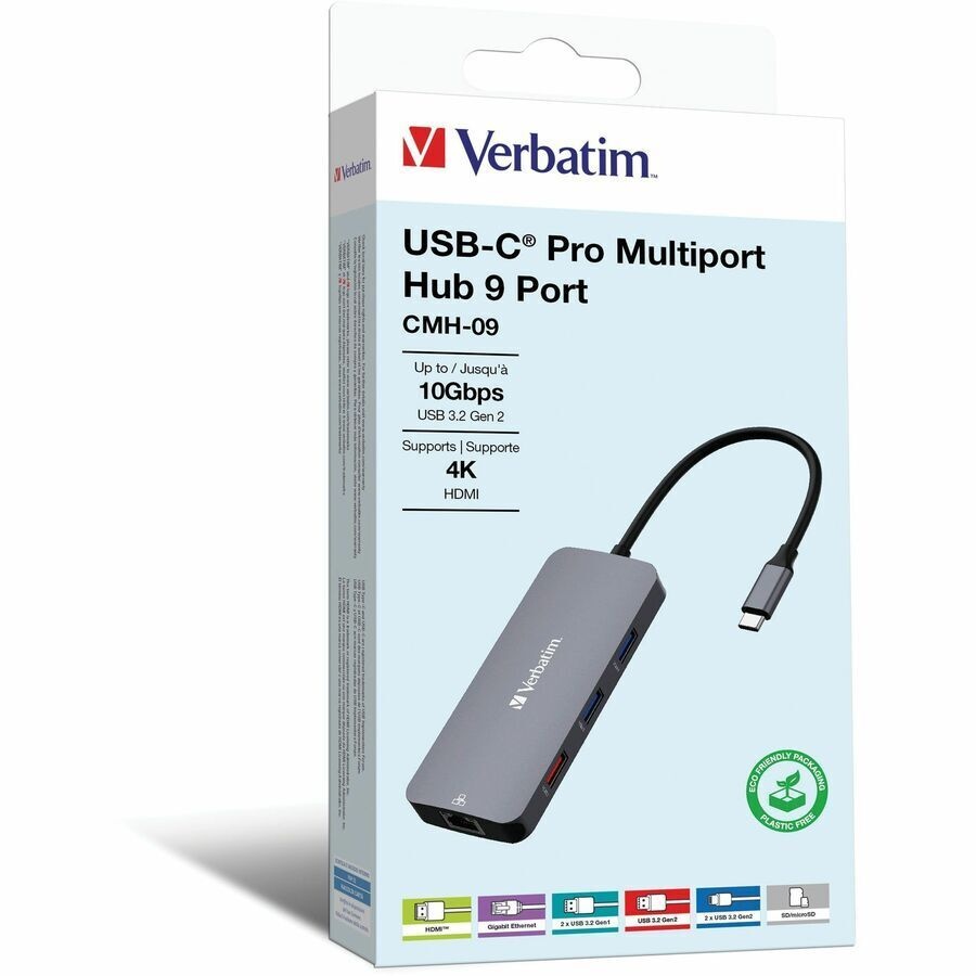 Verbatim USB-C Pro Multiport Hub CMH 09 – 9 Ports thumbnail