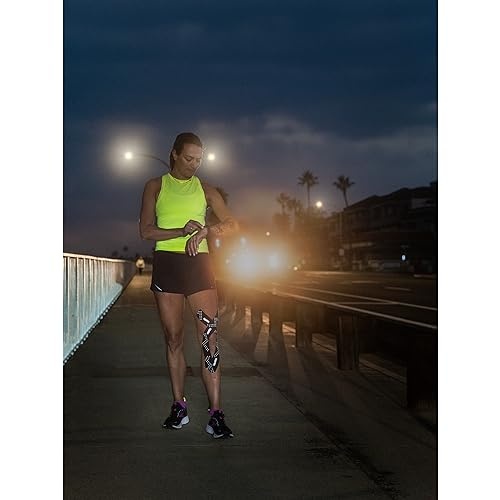 RockTape Rockflash Pre-Cut Reflective Kinesiology Tape - Black thumbnail