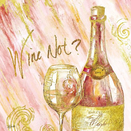 Rose All Day II (Wine Not?) Poster Print by Tre Sorelle Studios (24 X 24)