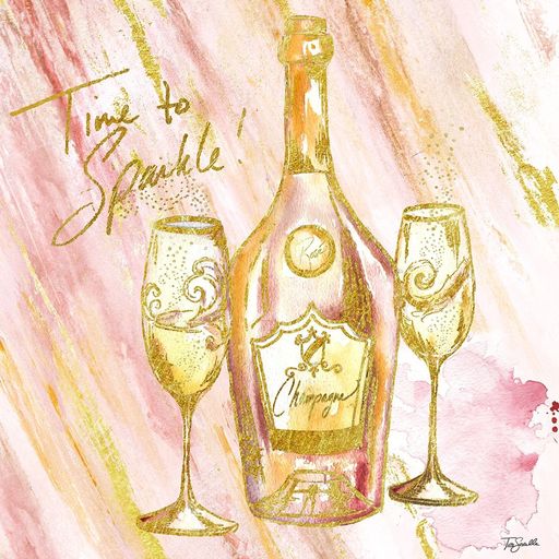 Rose All Day IV (Time to Sparkle) Poster Print by Tre Sorelle Studios (12 X 12)