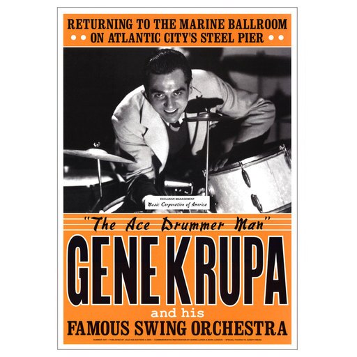 Gene Krupa Concert Promo Poster