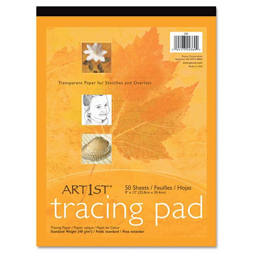 Pacon Art1st Parchment Tracing Paper 9 X 12 White 50 Sheets 2312