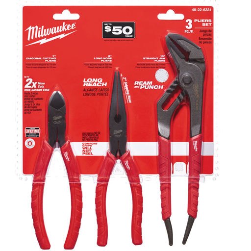 Milwaukee 48-22-6331 3 PC Pliers Kit