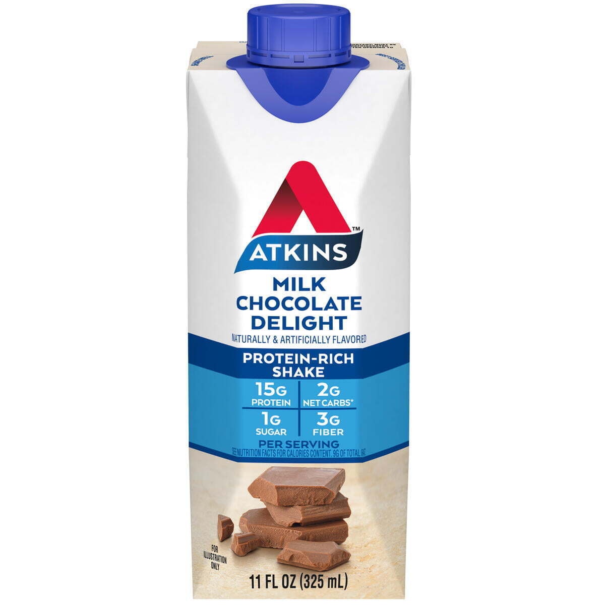 Atkins Milk Chocolate Delight Protein Shake, 11 Fl Oz, 12 Count thumbnail