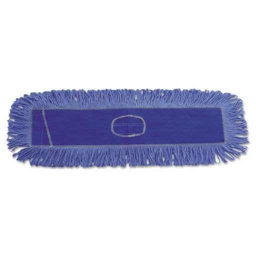 Boardwalk Dust Mop Head Cotton/Synthetic Blend 36 X 5 Looped-End Blue 1136