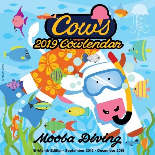 2019 COWS Art Mini Wall Calendar, by Wyman Publishing
